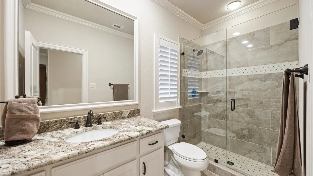 Explore This Elegant Mediterranean Retreat With Soaring Ceilings, Marble Floors, and Poolside Paradise (Floor Plan Inside)