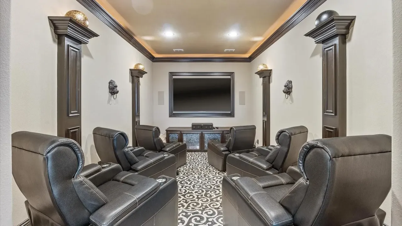 Explore This Elegant Mediterranean Retreat With Soaring Ceilings, Marble Floors, and Poolside Paradise (Floor Plan Inside)