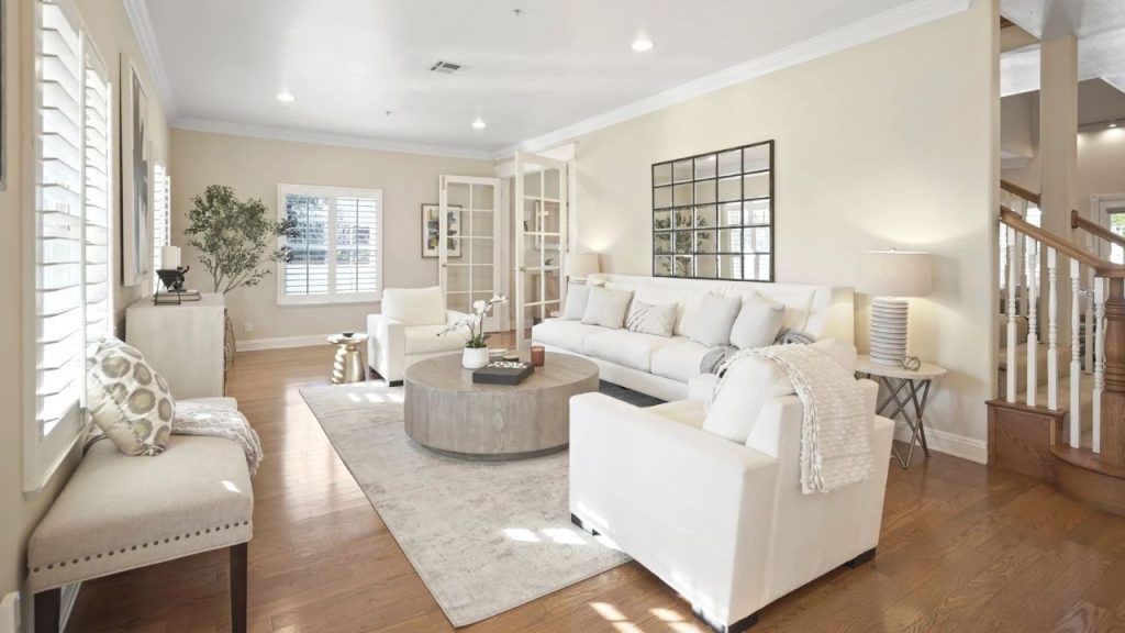 Bright, Elegant Living Room Retreat