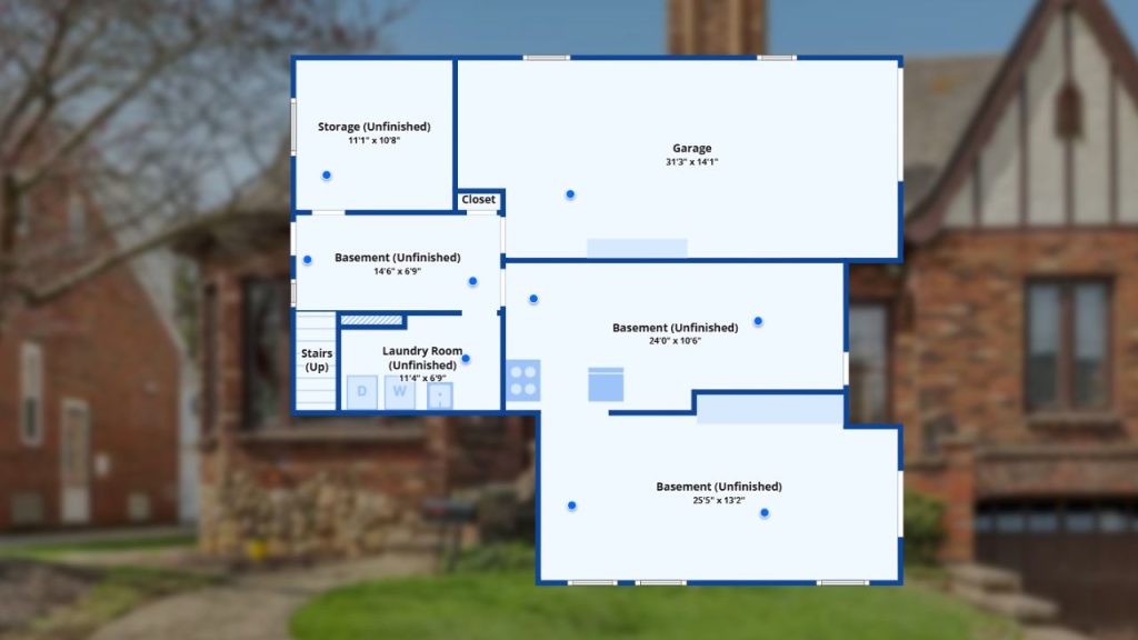 Spacious Basement with Garage Access