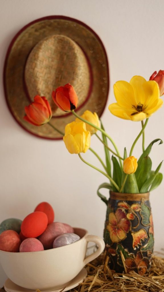 Entryway with Floral Arrangements