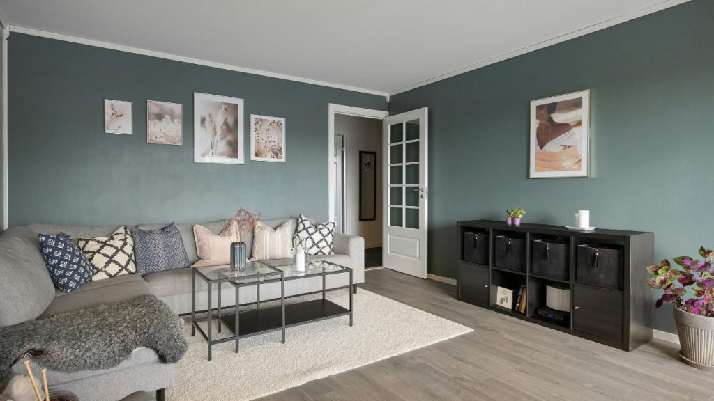 Living Room with Generic Wall Art Sets