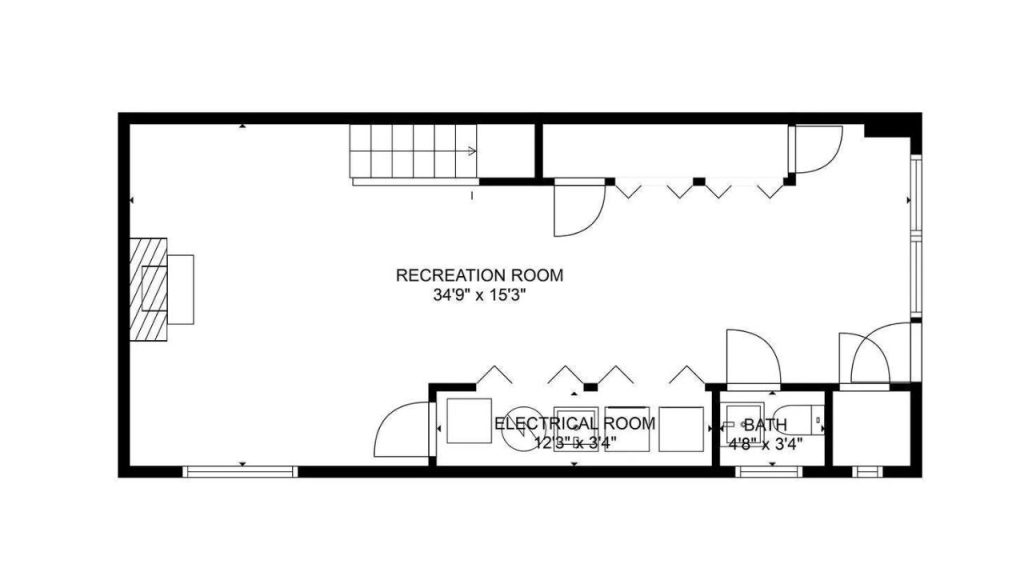 Basement with Flex Space