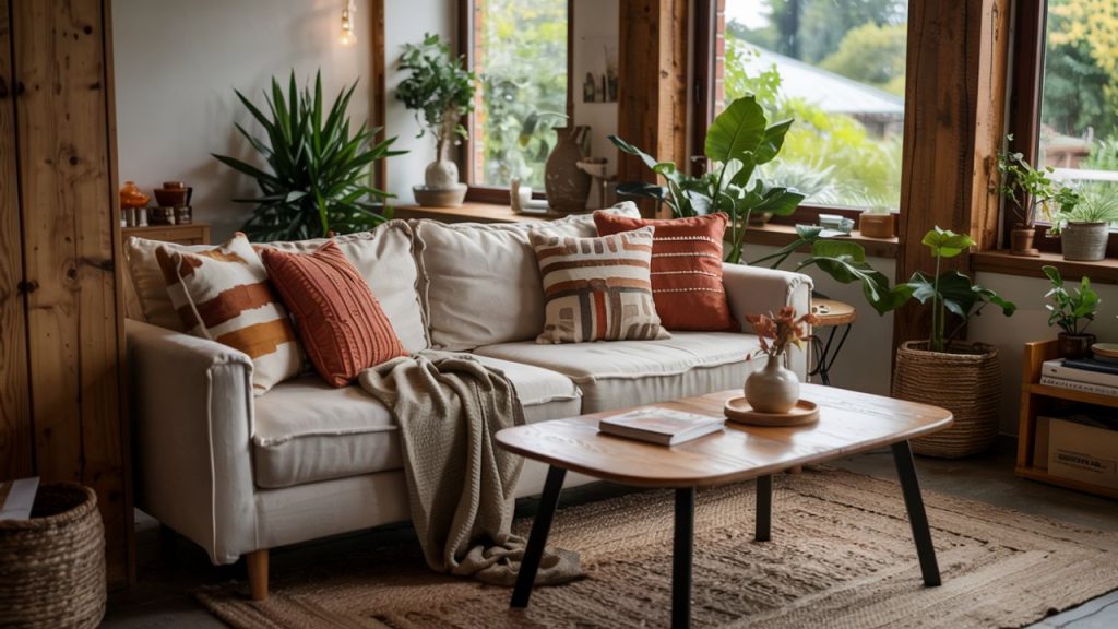 Incorporate Earthy Tones with Pops of Color