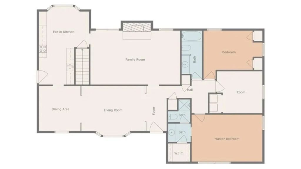 Spacious Ground Floor Living Layout