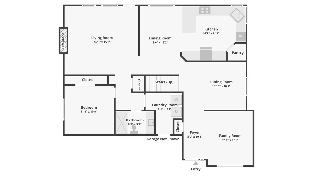 Get Inspired by The Floor Plan of This 2,495 Sq-Ft 4-Bedroom Home With Office Space and a Family Room