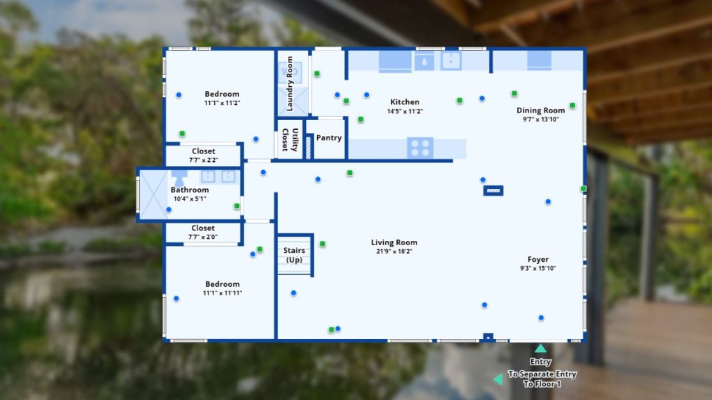 First Floor Features: Open & Spacious