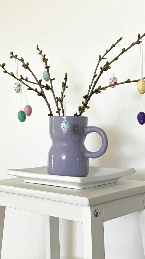Entryway with Hanging Egg Ornaments