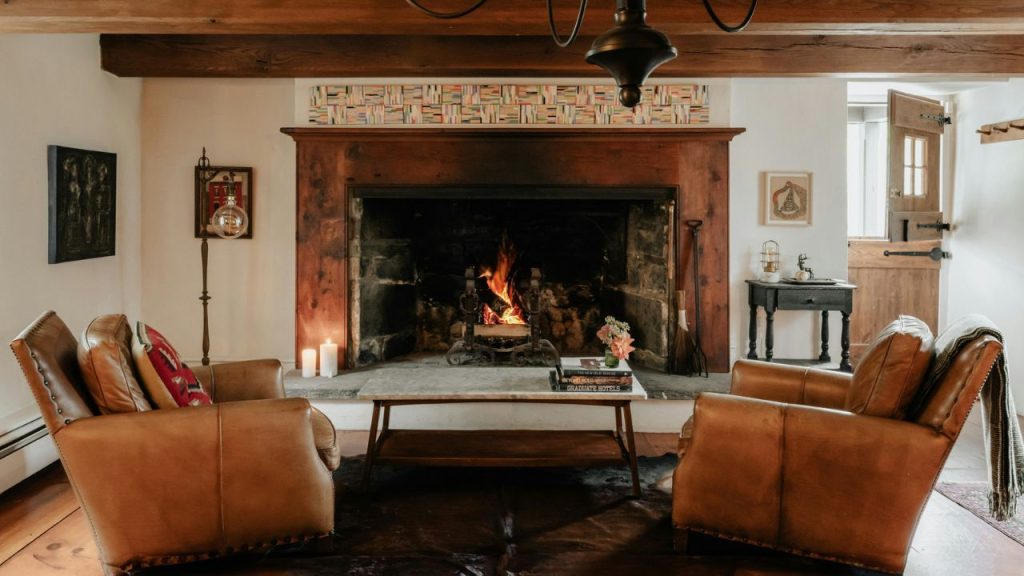 Cozy Fireplace in a home