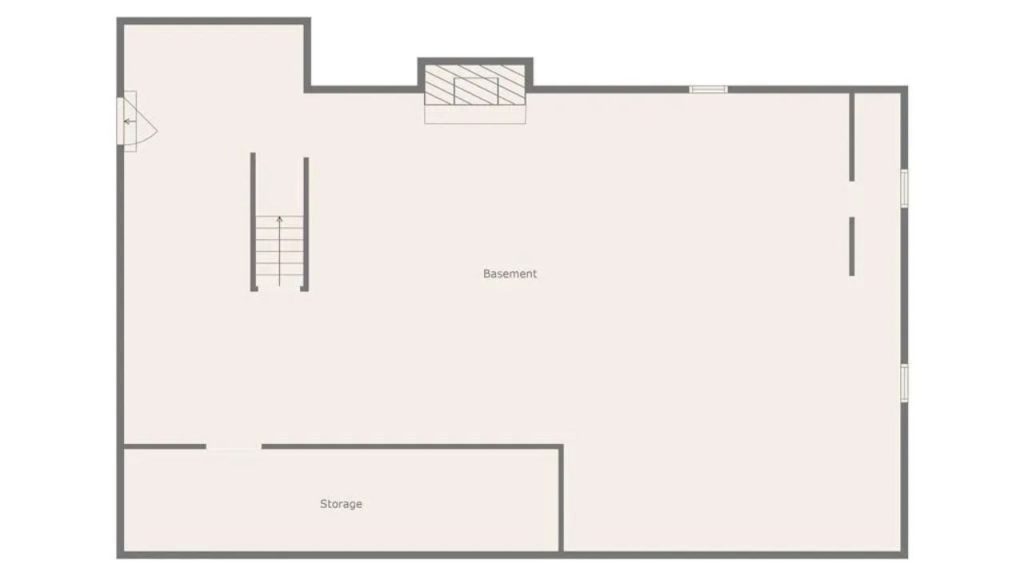 Spacious Versatile Basement With Storage