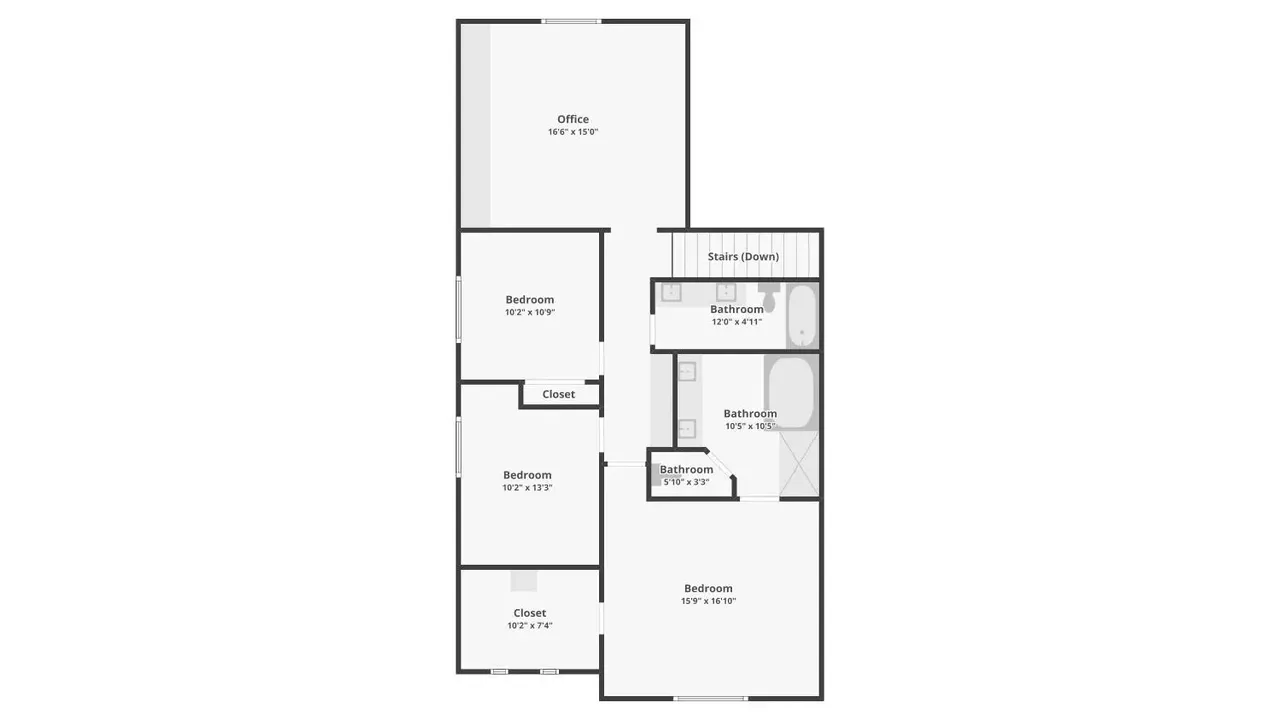 Get Inspired by The Floor Plan of This 2,495 Sq-Ft 4-Bedroom Home With Office Space and a Family Room