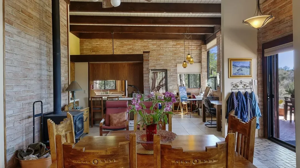 Southwestern-Style 2-Bedroom Adobe Home in Sonoita With Soaring Ceilings and Mountain Views (Floor Plan Inside)