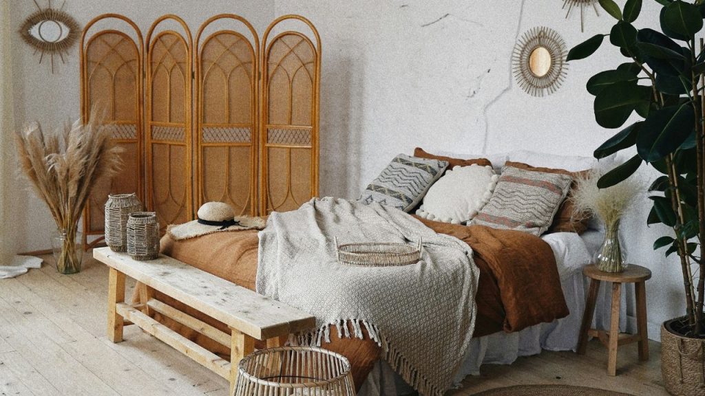 Bedroom with Boho Warmth