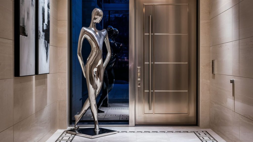 Foyer with Art That Doesn’t Fit