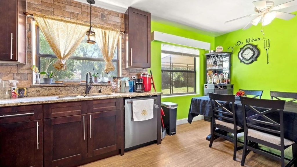 Vibrant Kitchen and Dining Nook