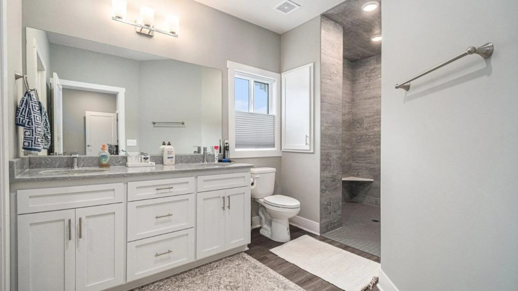 Modern Spa-Like Bathroom with Shower