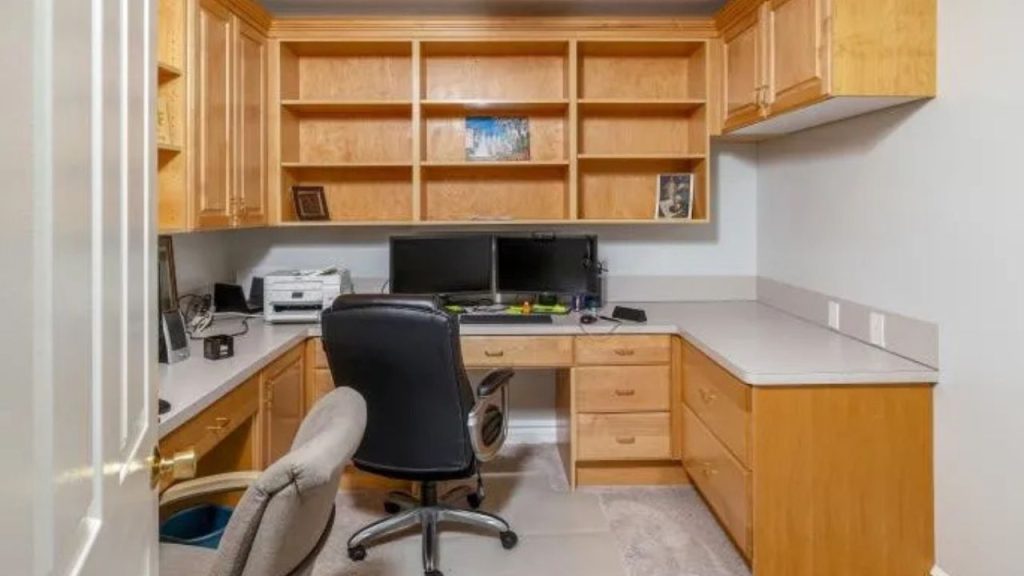 Built-In Home Office Workspace