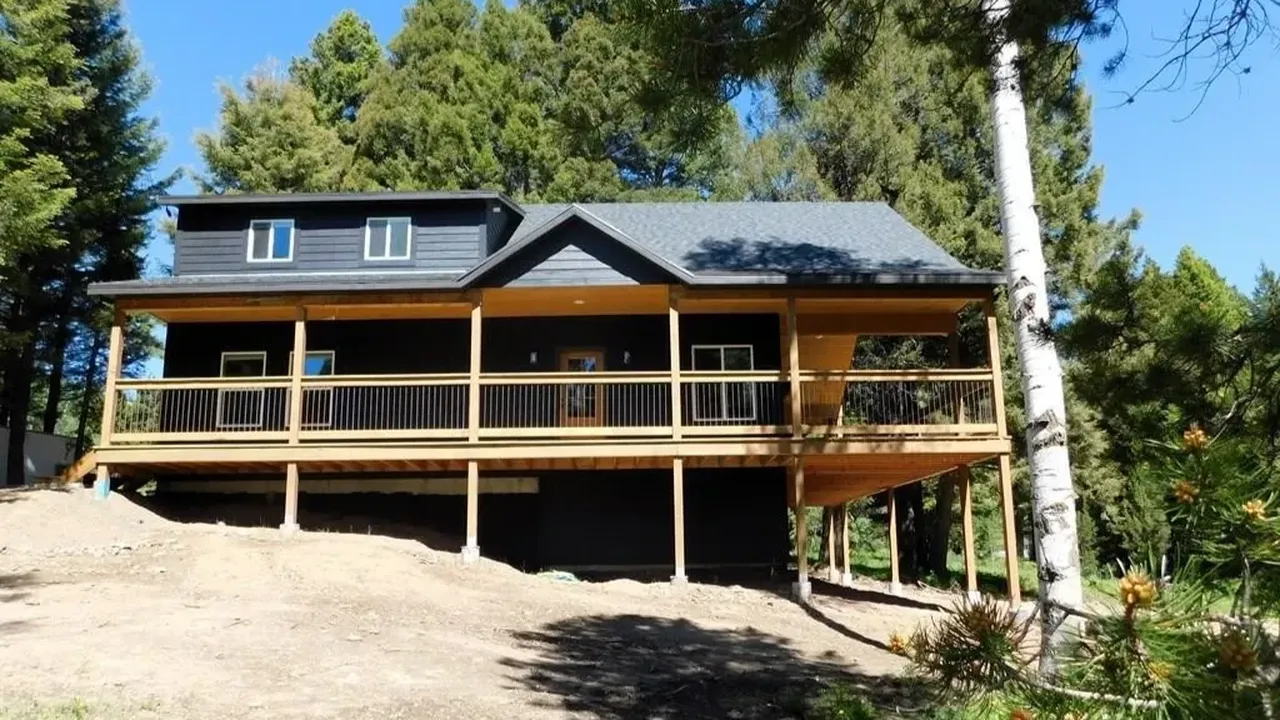 Discover Modern Comfort in This 6-Bedroom Cabin Nestled Among Towering Pine Trees Near Yellowstone! (Floor Plan Included)