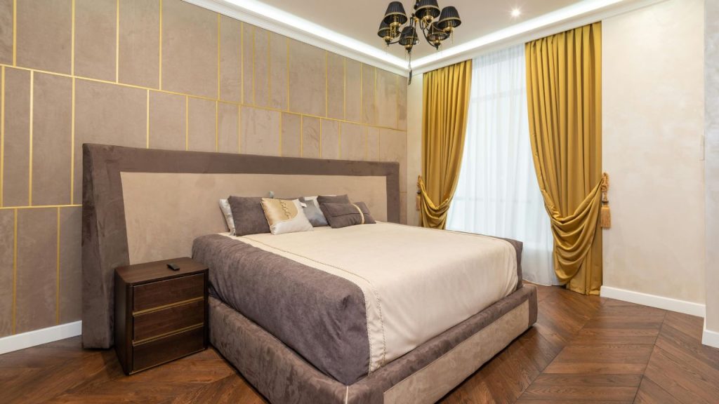 Curtains that Compete with the Room’s Focal Point