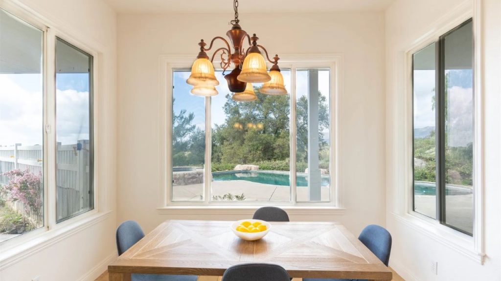 Serene Windowed Dining Area