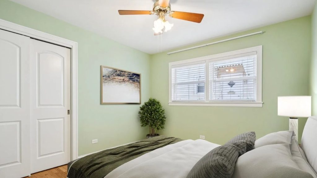 Serene Green Guest Room