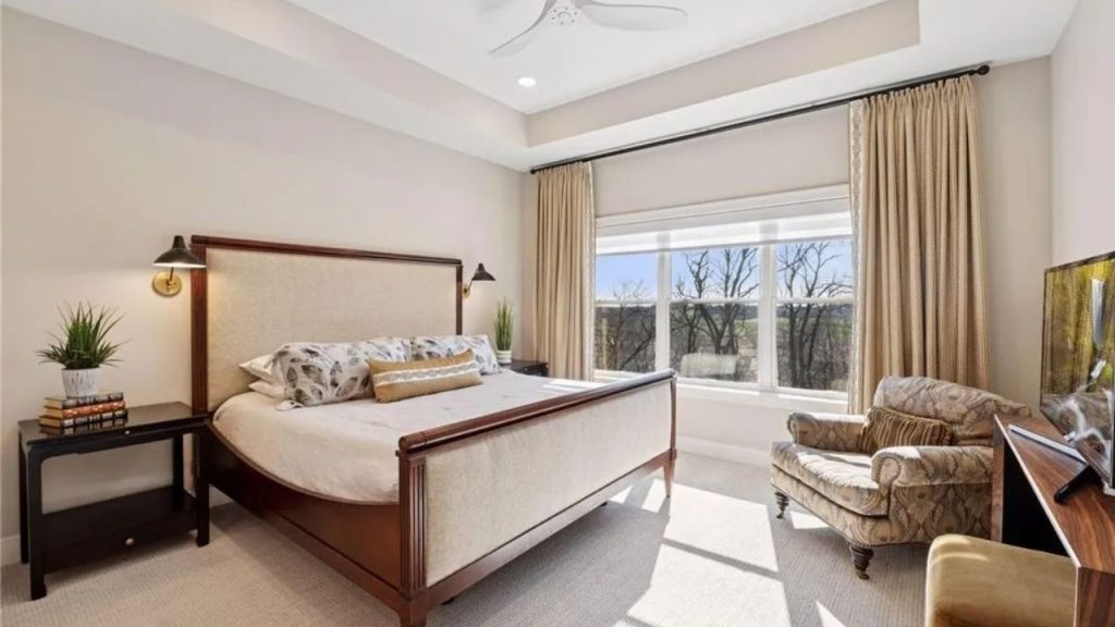 Primary Bedroom with Tray Ceiling