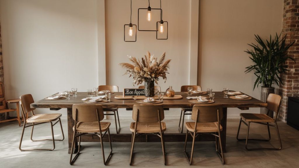 Blend Wood with Metallic Finishes