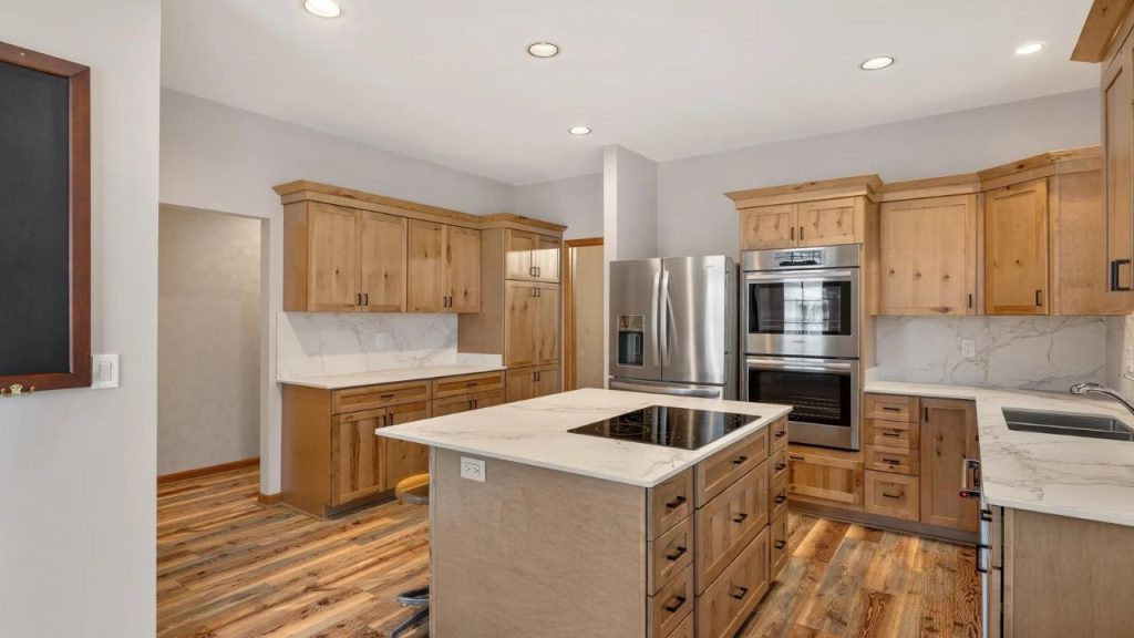 Modern Rustic Kitchen with Island Charm