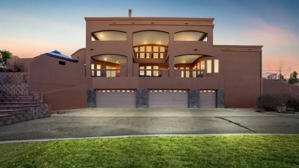 Luxury 3-Story Estate with Spiral Staircases and Mountain Views in Albuquerque (With Floor Plan)