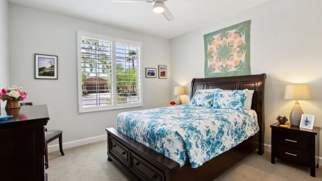 Comfortable Bedroom with Plush Carpet