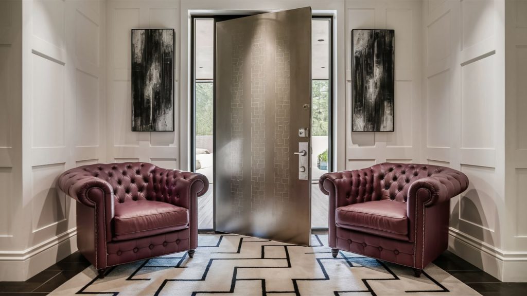 Foyer with Oversized Furniture