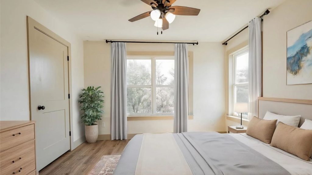 Bright and Calming Bedroom Space