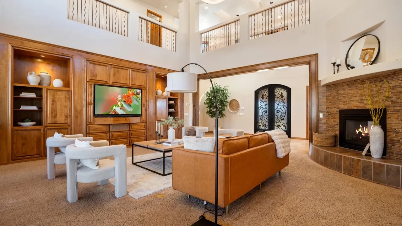 Luxury 3-Story Estate with Spiral Staircases and Mountain Views in Albuquerque (With Floor Plan)