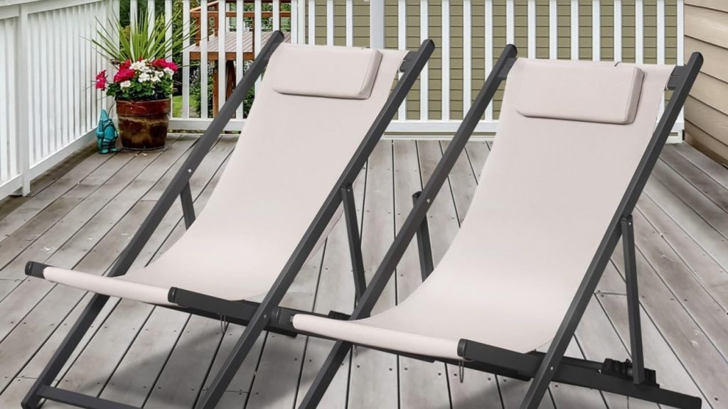 Folding Sling Lounge Chair