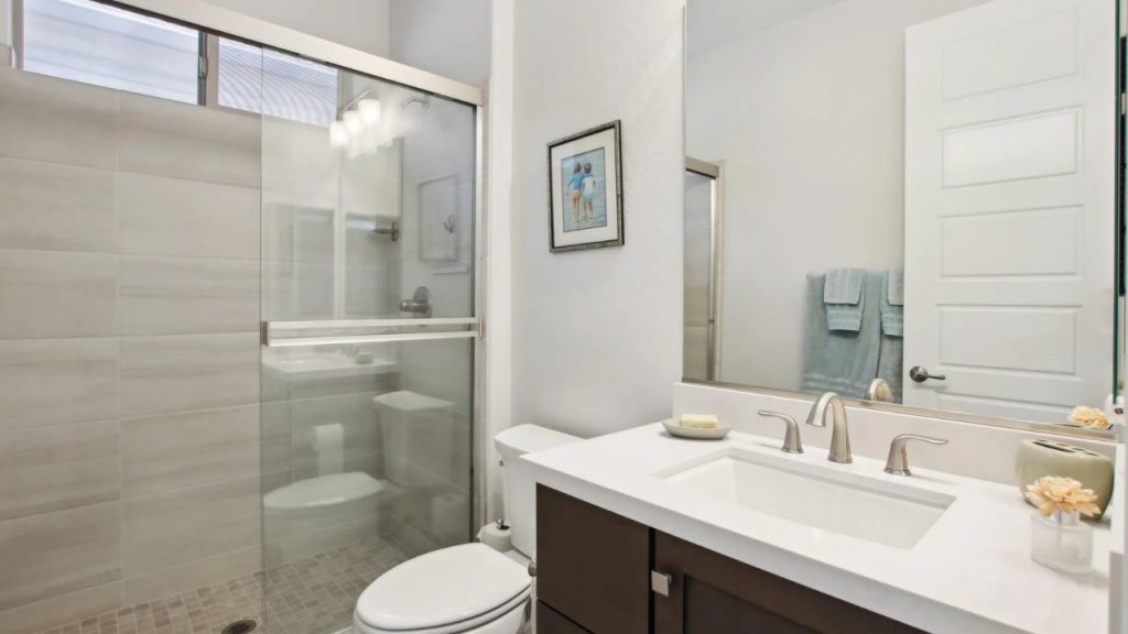 Modern Bath with Walk-In Shower