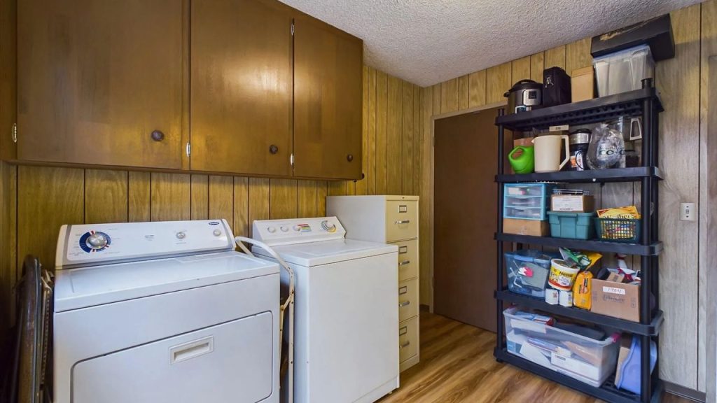 Efficient Laundry Room with Storage
