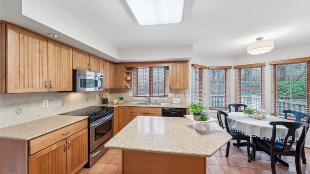 Eat-In Kitchen with Warm Finishes