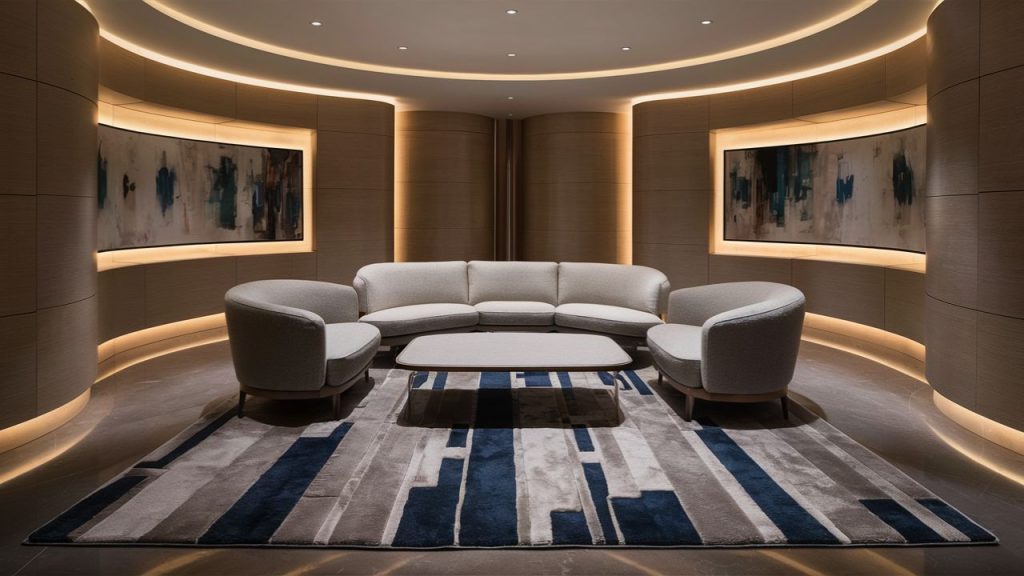 Room with a rug Ignoring Shape Options