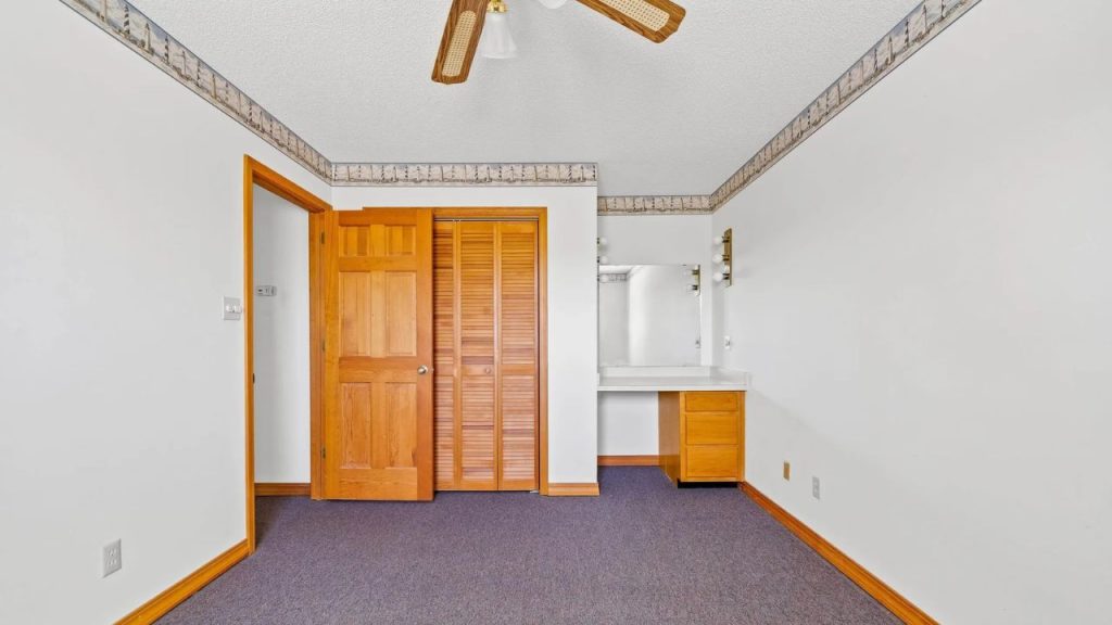 Guest Bedroom with Built-In Vanity