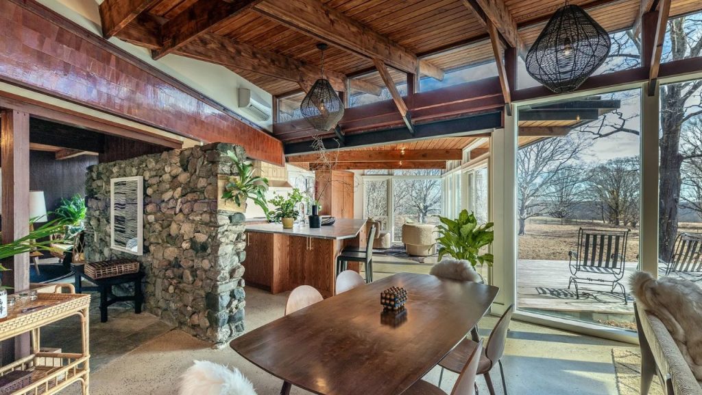 Warm Dining Space with Natural Light