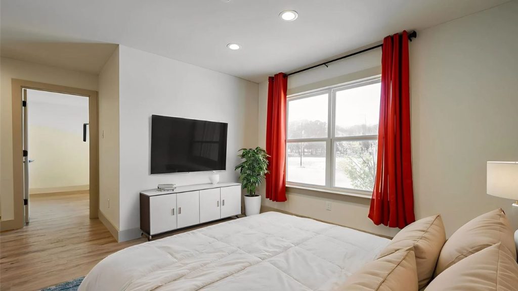 Stylish Bedroom with Natural Light