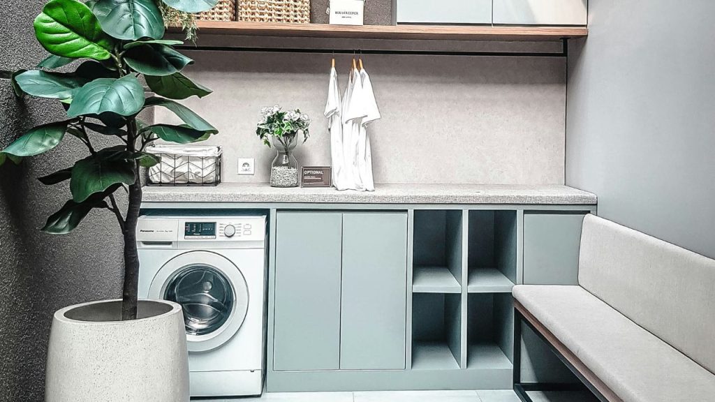 Colorful Laundry Room
