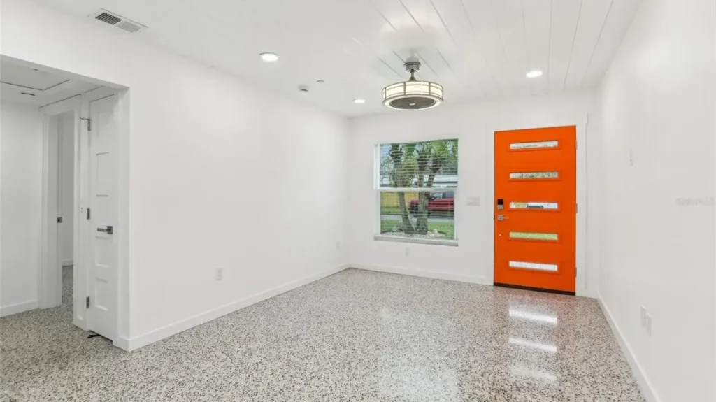 Explore This Small 728 Sq-Ft 2-Bedroom Mid-Century Modern Home in Dunedin, FL (Floor Plan Included)