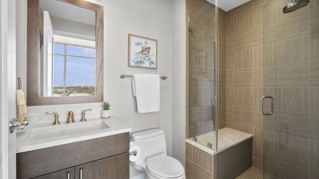 Stylish Guest Bath with Walk-In Shower