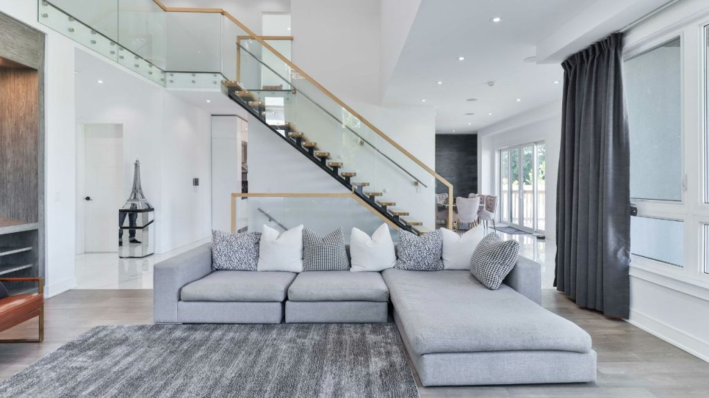 Living Room with Minimal Lighting