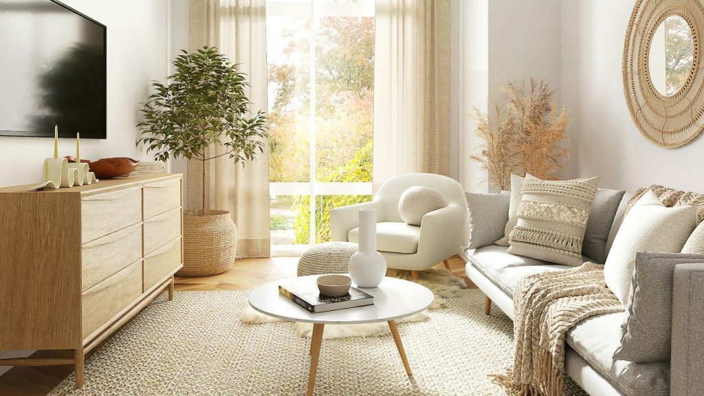Living room with Thoughtful Styling