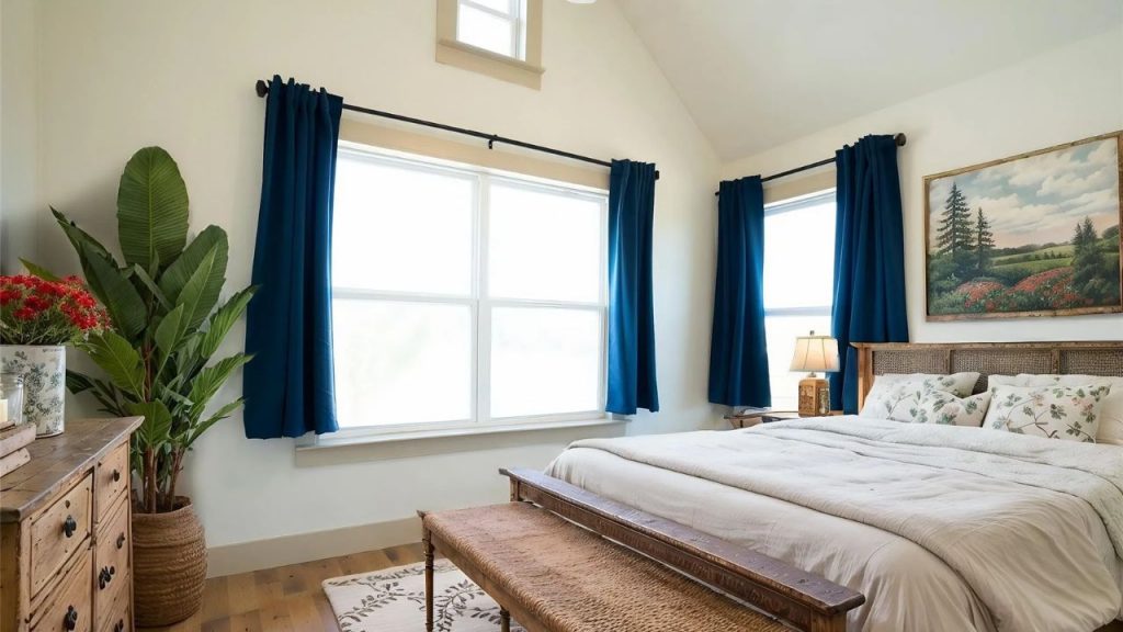 Airy Bedroom with Classic Touches