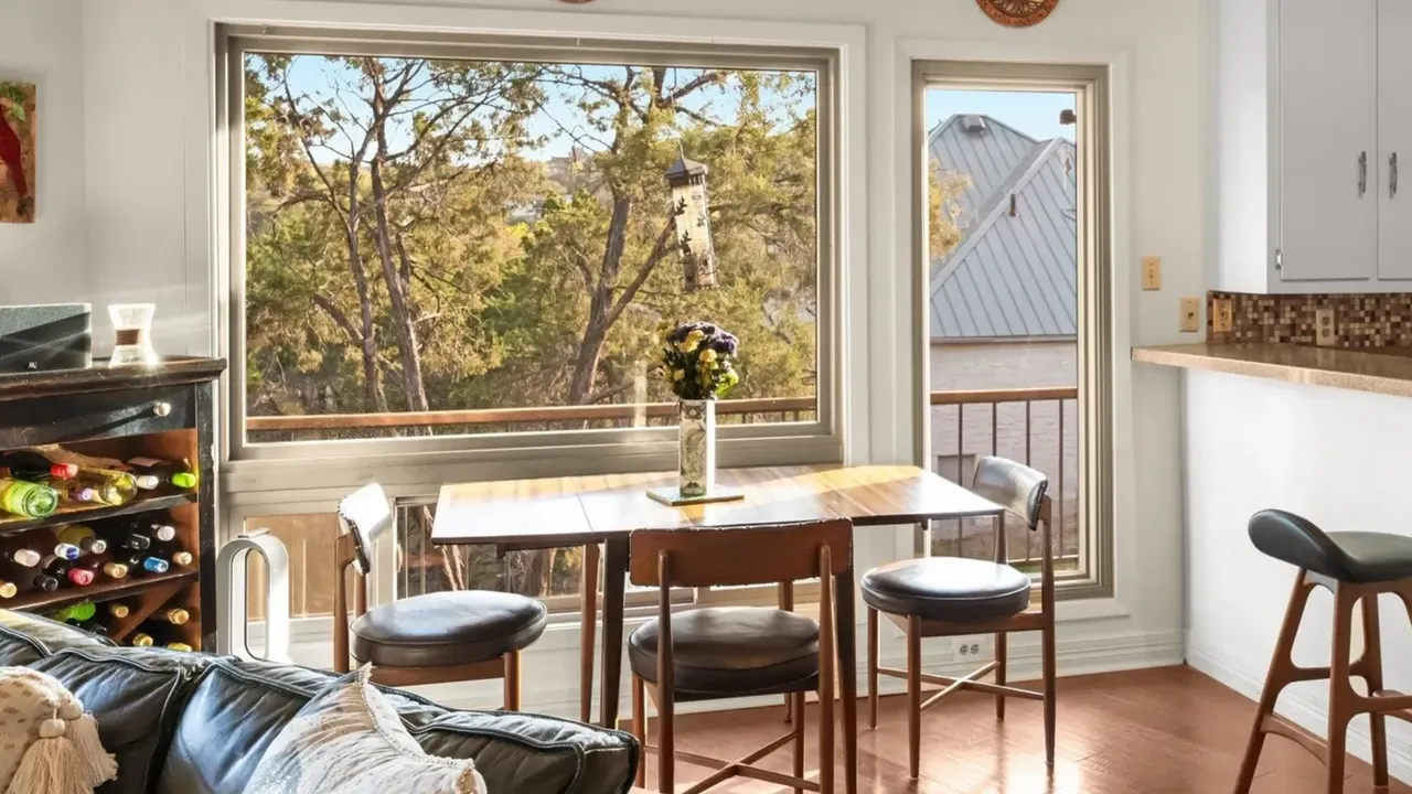 Unique Mid-Century Modern Octagon Home with Wraparound Deck and Guest Quarters in Austin (Floor Plan For Inspiration)