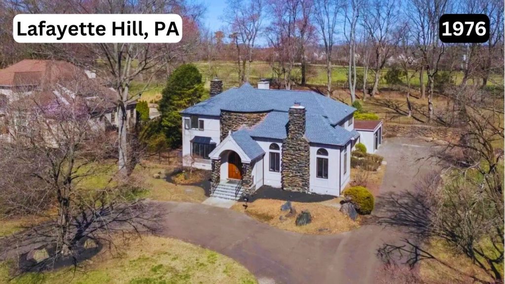 Take A Look Inside This Luxurious 1976 Tudor with Turret and Pool in Lafayette Hill, PA.