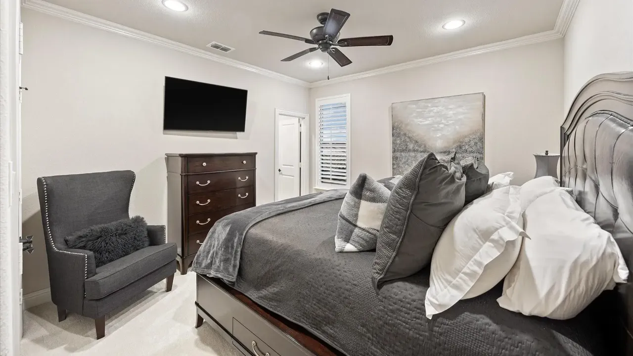 Explore This Elegant Mediterranean Retreat With Soaring Ceilings, Marble Floors, and Poolside Paradise (Floor Plan Inside)